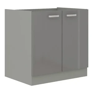 Grey Skåp för tvättmaskin 80x50x82 cm Grå - Förvaring Rabatt
