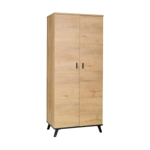 John Garderob 81x55x191 cm Beige - Förvaring Rabatt