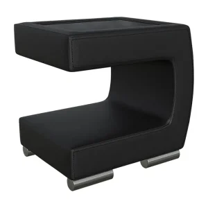 Stoliv Sängbord 43 cm Höger Ecoläder/Svart - Möbler Beställ idag
