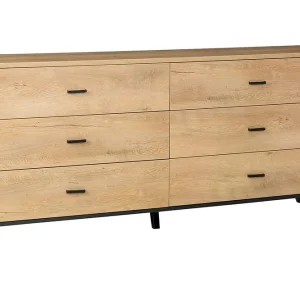 risnedsättning John Skänk 181x40x84 cm Beige/Brun - Förvaring
