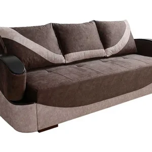 Turbo Bäddsoffa 200x96x90 cm Brun/Grå - Möbler Endast idag