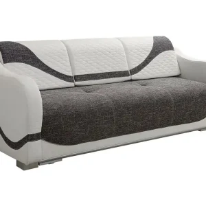 Karmen Bäddsoffa 226x93x88 cm Grå/Vit - Möbler Sänkt pris