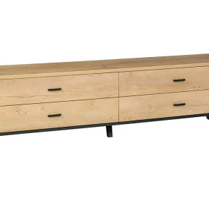 Utförsäljning John TV-bänk 181x40x50 cm Beige/Brun - Möbler