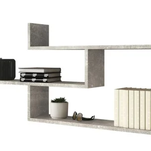 risnedsättning Trio Vägghylla 119x18x55 cm Beige/Grå - Förvaring