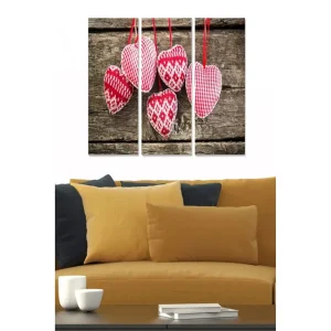 Canvastavla Love 3-pack Flerfärgad - Inredning & dekor Kampanjpris