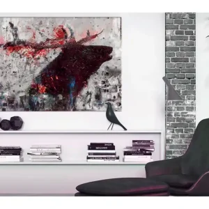 Tavla Ruby Deer 60x40 VALUE_MISSING_1 - Inredning risnedsättning