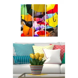 Canvastavla Colorful 3-pack Flerfärgad - Inredning & dekor Rea