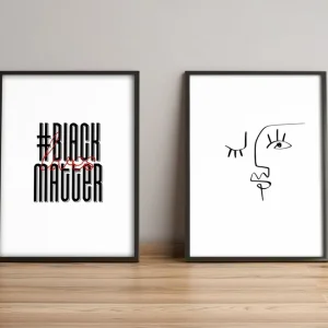 Tavla Sayings med Ram 2-pack Flerfärgad - Inredning & dekor I lager