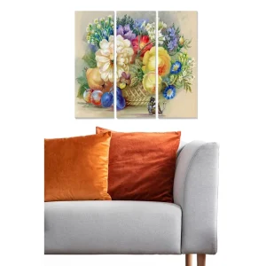 Canvastavla Floral 3-pack Flerfärgad - Inredning & dekor Utförsäljning