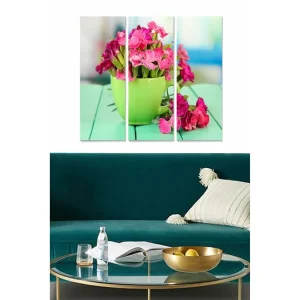 Canvastavla Floral 3-pack Flerfärgad - Inredning & dekor Erbjudande