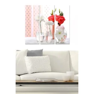 Sista chansen Canvastavla Floral 3-pack Flerfärgad - Inredning & dekor