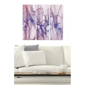 risnedsättning Canvastavla Abstract 3-pack Flerfärgad - Inredning & dekor