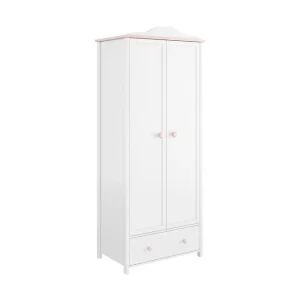Hilts Garderob 85x196 cm Vit||Pink - Förvaring Bästa pris