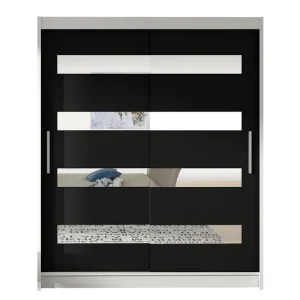 Presto Garderob 58x150 cm Vit/Svart - Förvaring Reapris