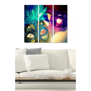 Canvastavla Abstract 3-pack Flerfärgad - Inredning & dekor Beställ nu