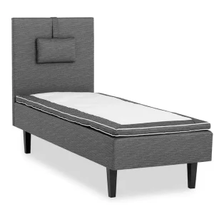 Viken Bas Ramsäng 80x200 cm Grå/Ek - Möbler Populär