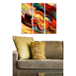 Canvastavla Abstract 3-pack Flerfärgad - Inredning & dekor Begränsat antal