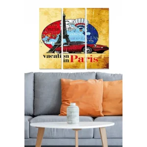 Canvastavla Advertisement 3-pack Flerfärgad - Inredning & dekor Rabatter