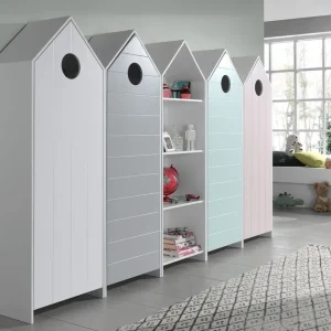 Bustorp Garderober 5-pack Vit/Grå/Rosa/Mintgrön - Möbler Handla nu