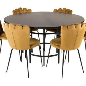 Expressleverans Furniture Fashion Copenhagen Matgrupp med 6 Limhamn Matstolar Gul Furniture Fashion - Möbler