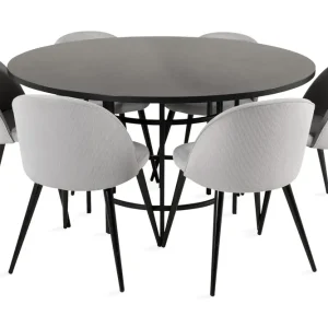 Endast idag Copenhagen Matgrupp med 6 Valerie Matstolar Manchester Grå/S Furniture Fashion - Möbler