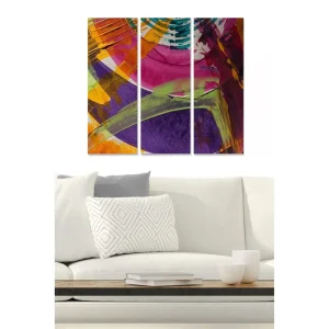 Canvastavla Abstract 3-pack Flerfärgad - Inredning & dekor Beställ nu