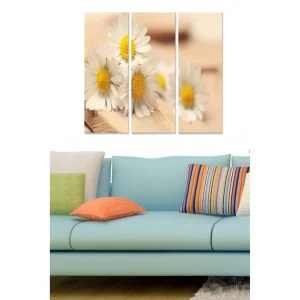 Billig Canvastavla Floral 3-pack Flerfärgad - Inredning & dekor