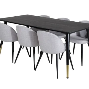 Köp online Venture Home Daicy Matbord 180 cm med 6 st Sedavi Matstol - Möbler
