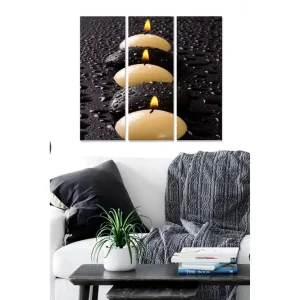 Begränsat erbjudande Canvastavla 3-pack Flerfärgad - Inredning & dekor