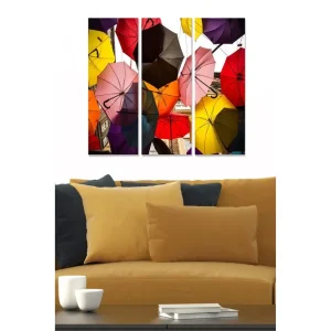 Canvastavla Colorful 3-pack Flerfärgad - Inredning & dekor Premium
