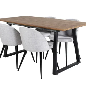 Begränsat antal Venture Home Leah Förlängningsbart Matbord med 4 st Sedavi Matstol - Möbler