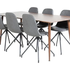 Rabatt Venture Home Ypas Matbord 180 cm med 6 st Ypas Matstol - Möbler