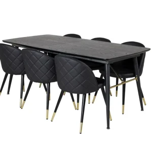 Snabb leverans Venture Home Irunea Matbord 180 cm med 6 st Valera Matstol - Möbler