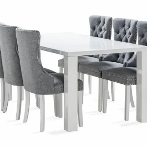 Fynd Concept 55 Cibus Matgrupp 180 cm inkl 6 Bergviken Stolar Vit - Möbler