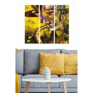 Begränsat antal Canvastavla Abstract 3-pack Flerfärgad - Inredning & dekor
