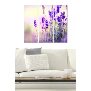 Canvastavla Floral 3-pack Flerfärgad - Inredning & dekor Expressleverans