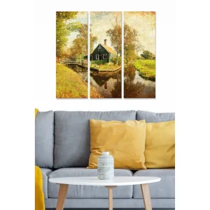 Snabb frakt Canvastavla Floral 3-pack Flerfärgad - Inredning & dekor