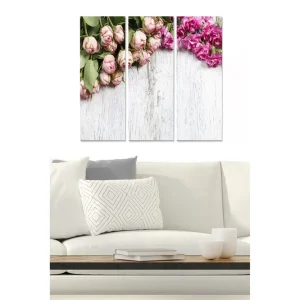 Canvastavla Floral 3-pack Flerfärgad - Inredning & dekor Fynd