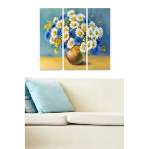 Canvastavla Floral 3-pack Flerfärgad - Inredning & dekor Nedsatt pris