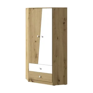 Billig Nero Garderob 87 cm Natur/Vit - Förvaring