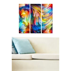 Canvastavla Colorful 3-pack Flerfärgad - Inredning & dekor Fynd