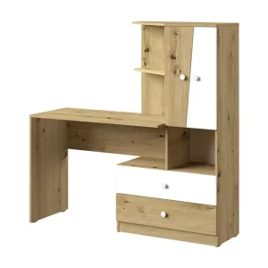 risnedsättning Nero Skrivbord 150 cm Natur/Vit - Möbler