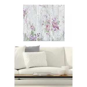 Canvastavla Floral 3-pack Flerfärgad - Inredning & dekor Begränsat antal