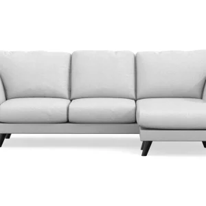 Scandi Days Trend Lyx 3-sits Högervänd L-formad Divansoffa i Tyg Ljusgrå - Möbler Populärt val