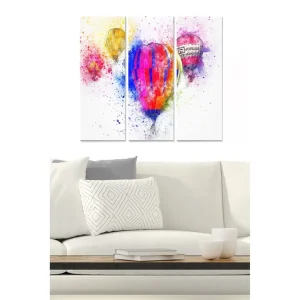 Canvastavla Love 3-pack Flerfärgad - Inredning & dekor Sista chansen
