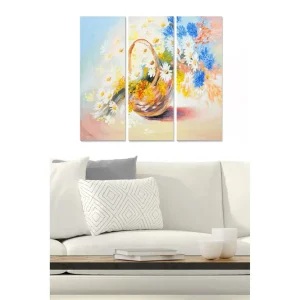 Beställ nu Canvastavla Floral 3-pack Flerfärgad - Inredning & dekor