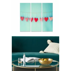 Trygg betalning Canvastavla Love 3-pack Flerfärgad - Inredning & dekor