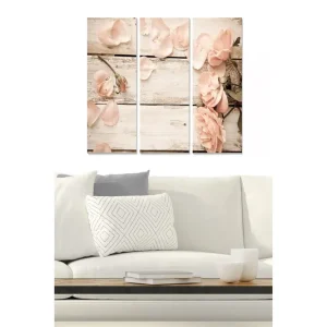 Canvastavla Floral 3-pack Flerfärgad - Inredning & dekor Säker betalning