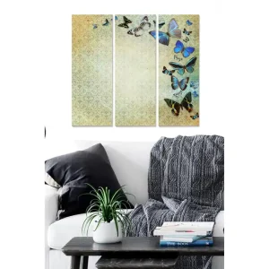 Canvastavla Floral 3-pack Flerfärgad - Inredning & dekor Rabatt
