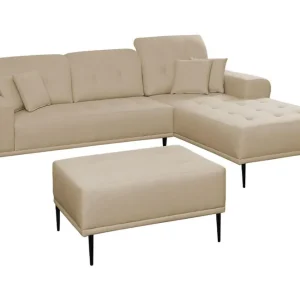 Rapale Soffgrupp Höger med Fotpall Beige - Möbler Beställ idag